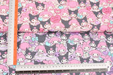 My Melody & Kuromi 50th Anniversary Oxford Licensed Fabric printed in Japan by the Half Yard